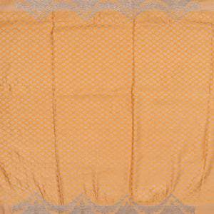 Yellow Rangkat Silk Saree With Embroidered Motifs-Yellow