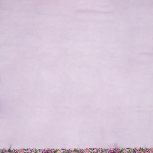 Lavender Georgette Silk Saree With Embroidered Motifs-Lavander