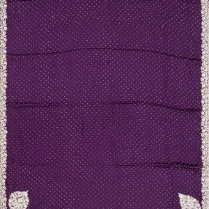 Dark Purple Woven Crepe Silk Saree With Embroidered Sequin Motifs-Purple