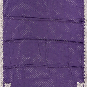 Lilac Woven Crepe Silk Saree With Embroidered Sequin Motifs-Lilac