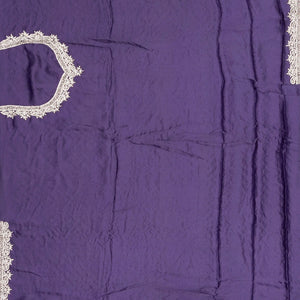 Lilac Woven Crepe Silk Saree With Embroidered Sequin Motifs-Lilac