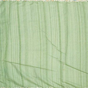 Cardamom Green Blended Dupion Saree With Embroidered Meena Motifs-Cardamom Green