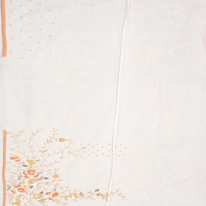 Baby Pink Pure Georgette Saree Embroidered With Floral Motifs-Baby Pink