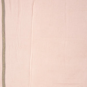 Dusty Pink Blended Cotton Saree Embroidered With Meena Motifs-Dusty Pink