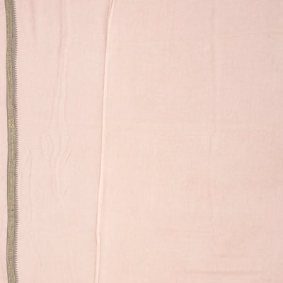 Dusty Pink Blended Cotton Saree Embroidered With Meena Motifs-Dusty Pink