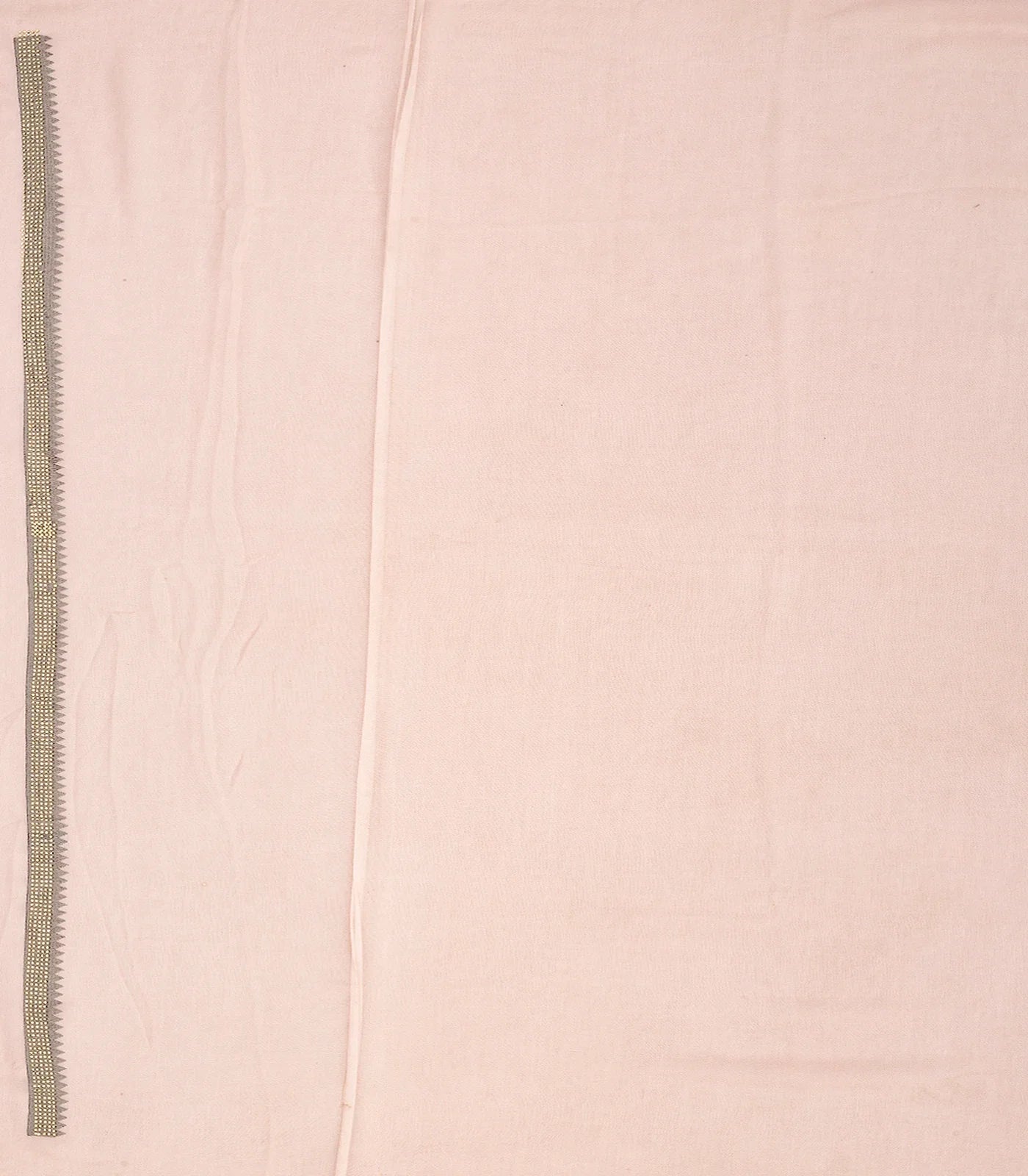 Dusty Pink Blended Cotton Saree Embroidered With Meena Motifs-Dusty Pink