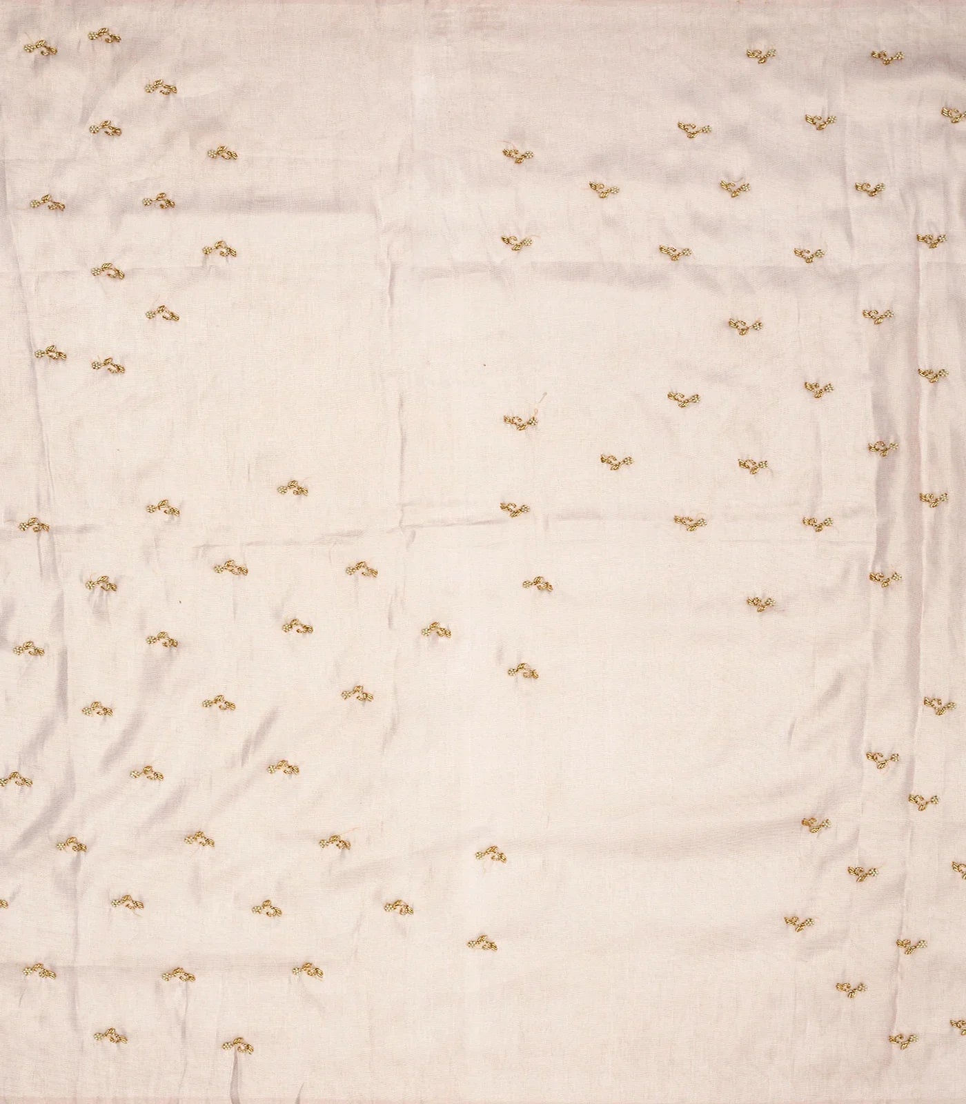 Dusty Pink Blended Tissue Saree Embroidered Floral Motifs-Dusty Pink