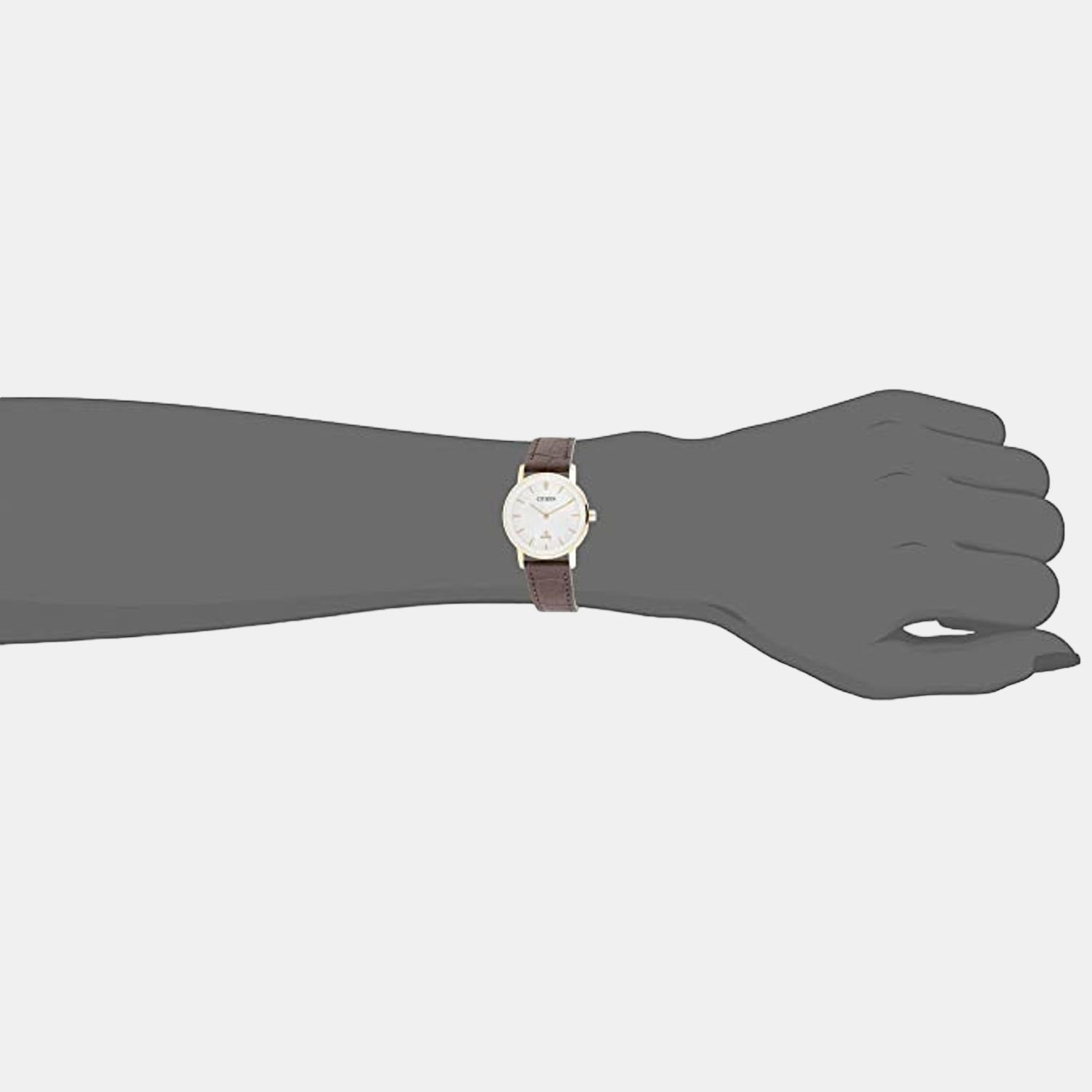 Citizen X Women Quartz White Dial Analog Leather Watch EQ9063-04D