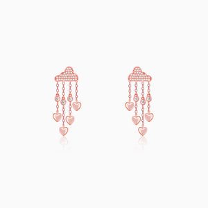 Rose Gold Cloud of Love Earrings