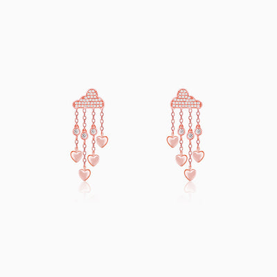 Rose Gold Cloud of Love Earrings