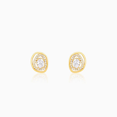 Golden Glittering Earrings