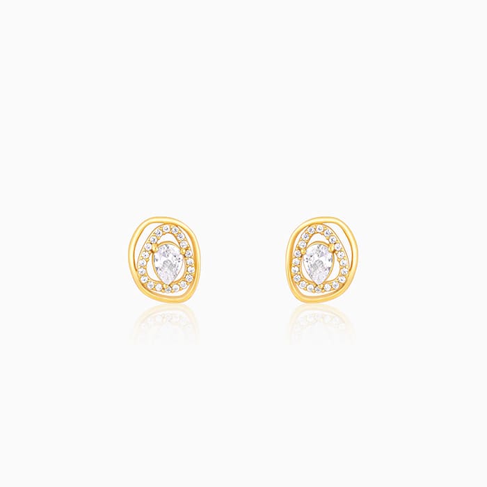 Golden Glittering Earrings