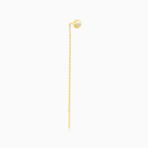 Golden Delicate Bling Sui Dhaga Earrings