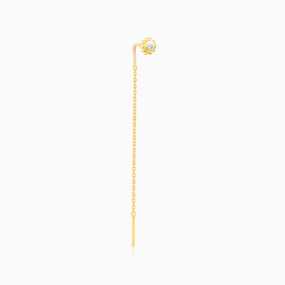 Golden Delicate Bling Sui Dhaga Earrings