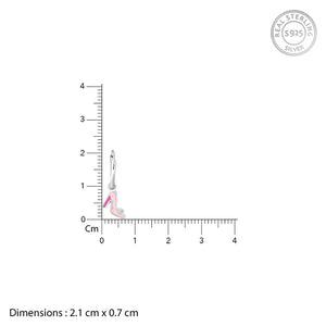 Silver Cinderella Shoes Kids Hoop Earrings (4-12 yrs)