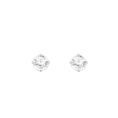 Zircon Stoned Silver Studs