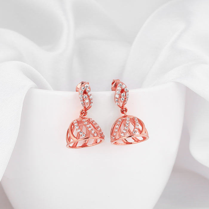 Rose Gold Shamli Jhumki Earrings