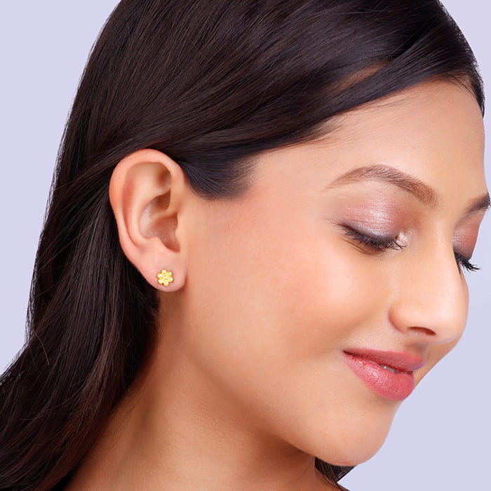 Golden Bead Earrings