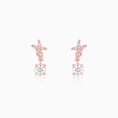 Rose Gold Twigs of Twinkle Earrings