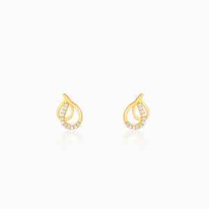 Golden Twin Pears Earrings