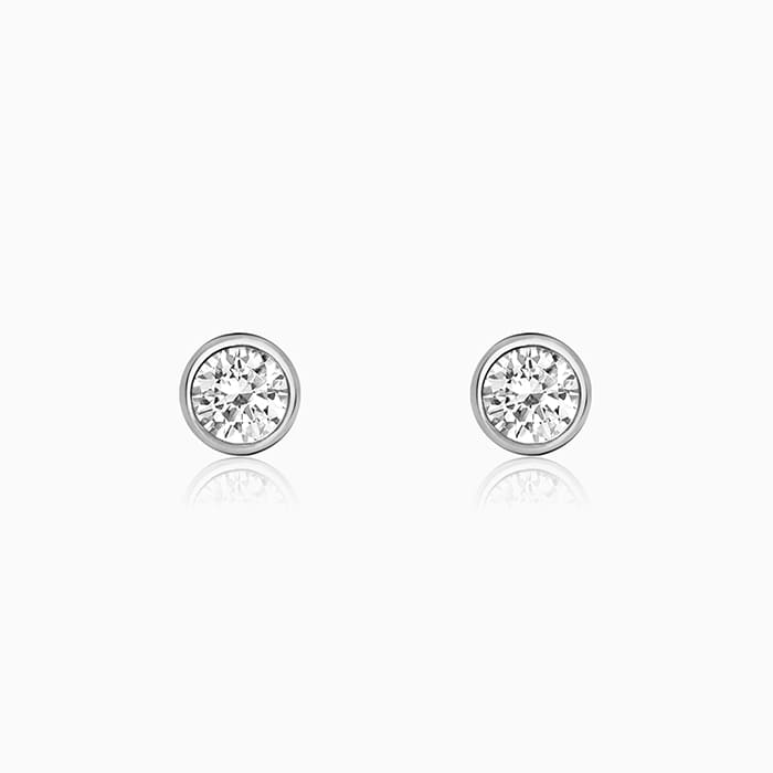 Silver Shine Zircon Earrings