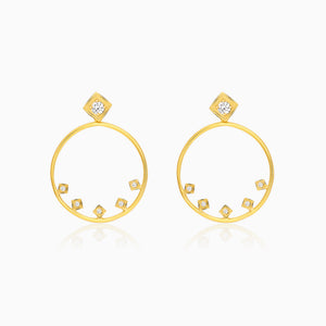 Golden Glam Hoop Earrings