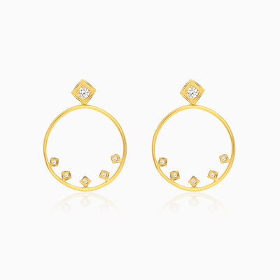Golden Glam Hoop Earrings