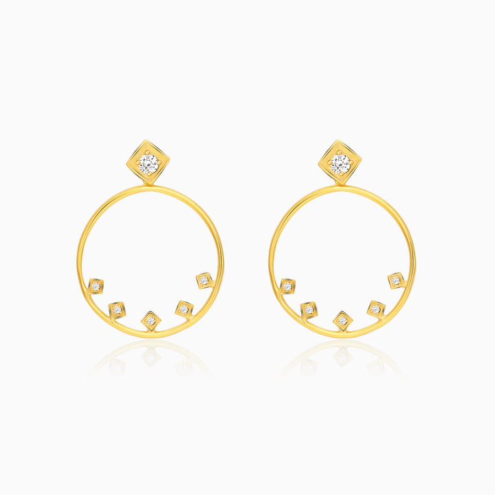 Golden Glam Hoop Earrings