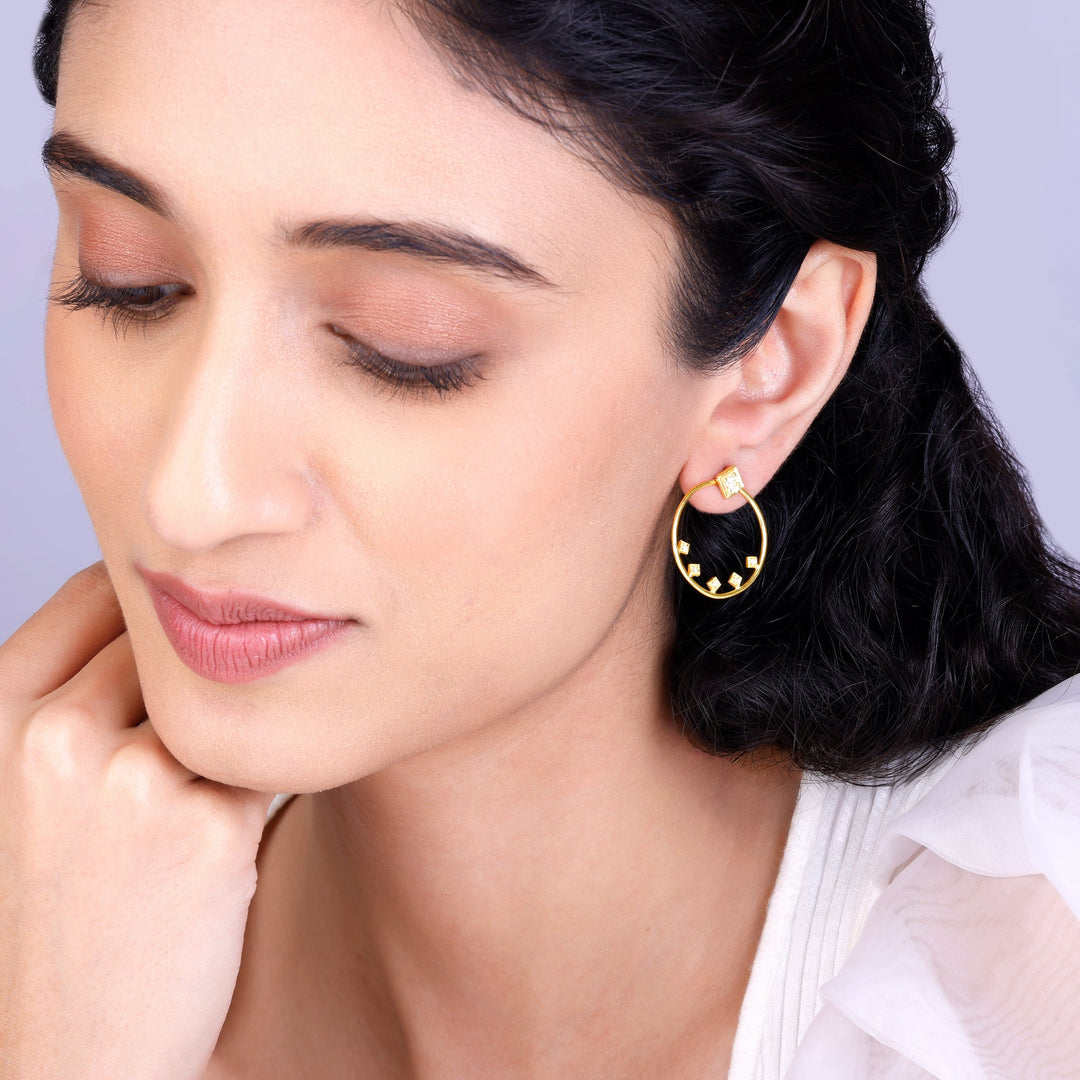 Golden Glam Hoop Earrings