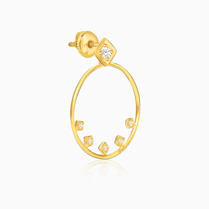 Golden Glam Hoop Earrings