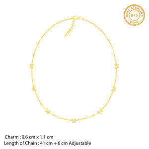 Golden Butterfly Studded Affair Set