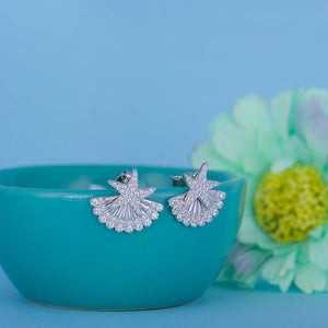 Silver Twinkling Star Earrings