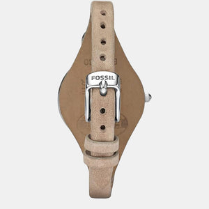 Georgia Women Quartz Beige Dial Analog Leather Watch ES2830