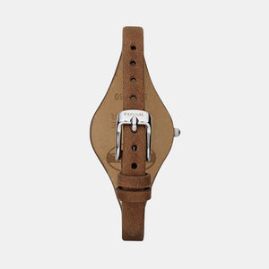 Georgia Women Quartz Silver Dial Analog Leather Watch ES3060