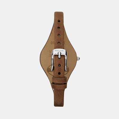 Georgia Women Quartz Silver Dial Analog Leather Watch ES3060