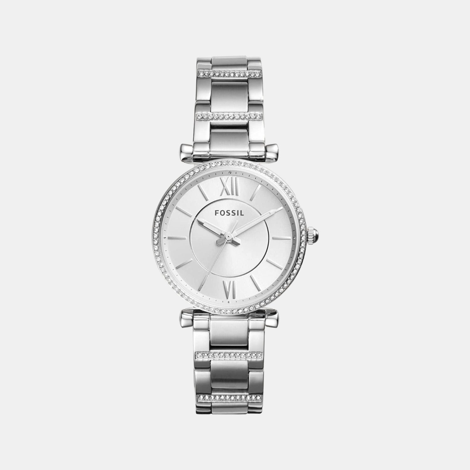 Carlie Women Quartz Silver Dial Analog Stainless Steel Watch ES4341