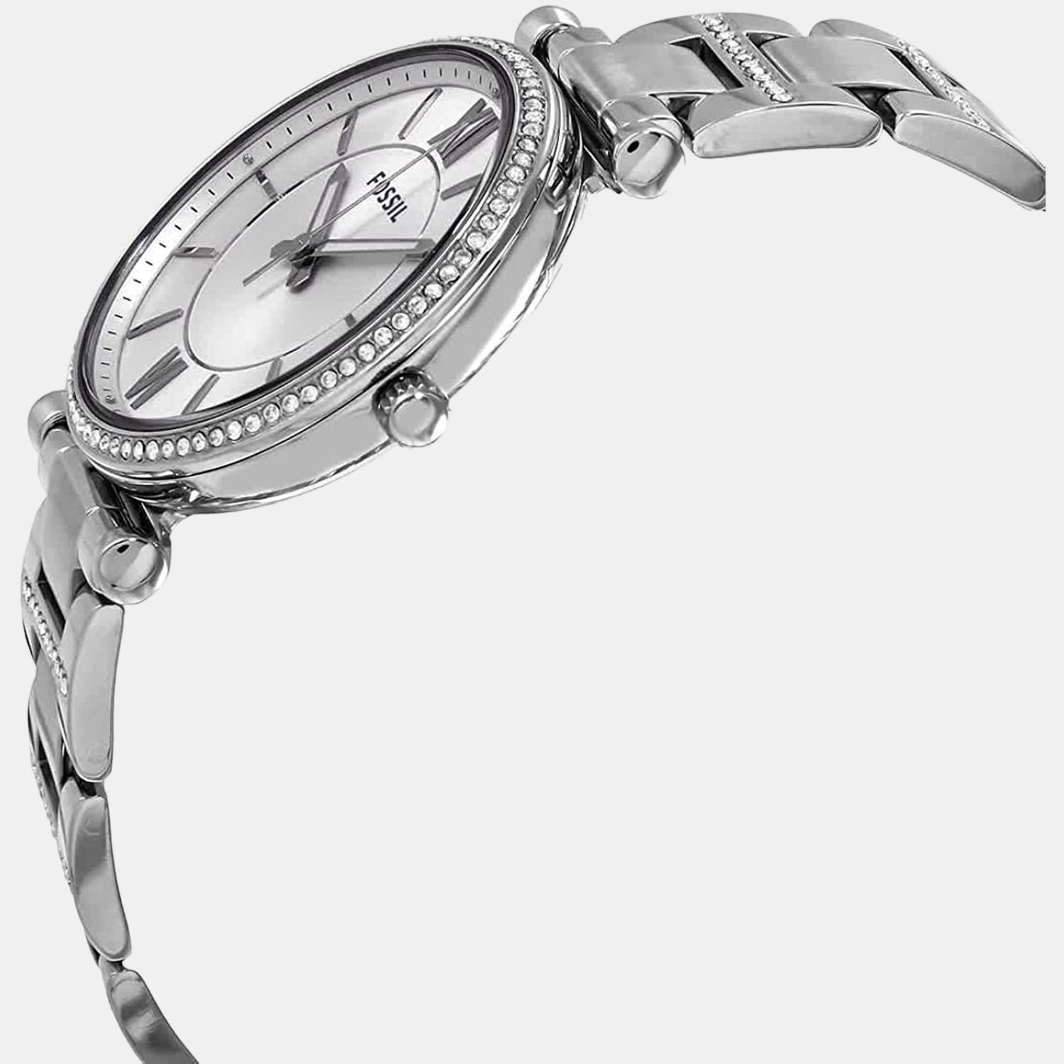 Carlie Women Quartz Silver Dial Analog Stainless Steel Watch ES4341