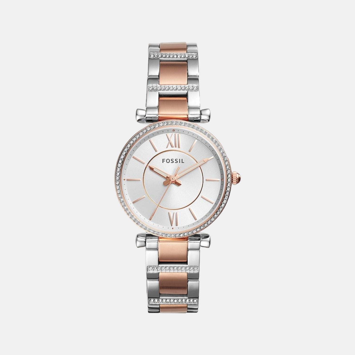 Carlie Women Quartz Silver Dial Analog Stainless Steel Watch ES4342