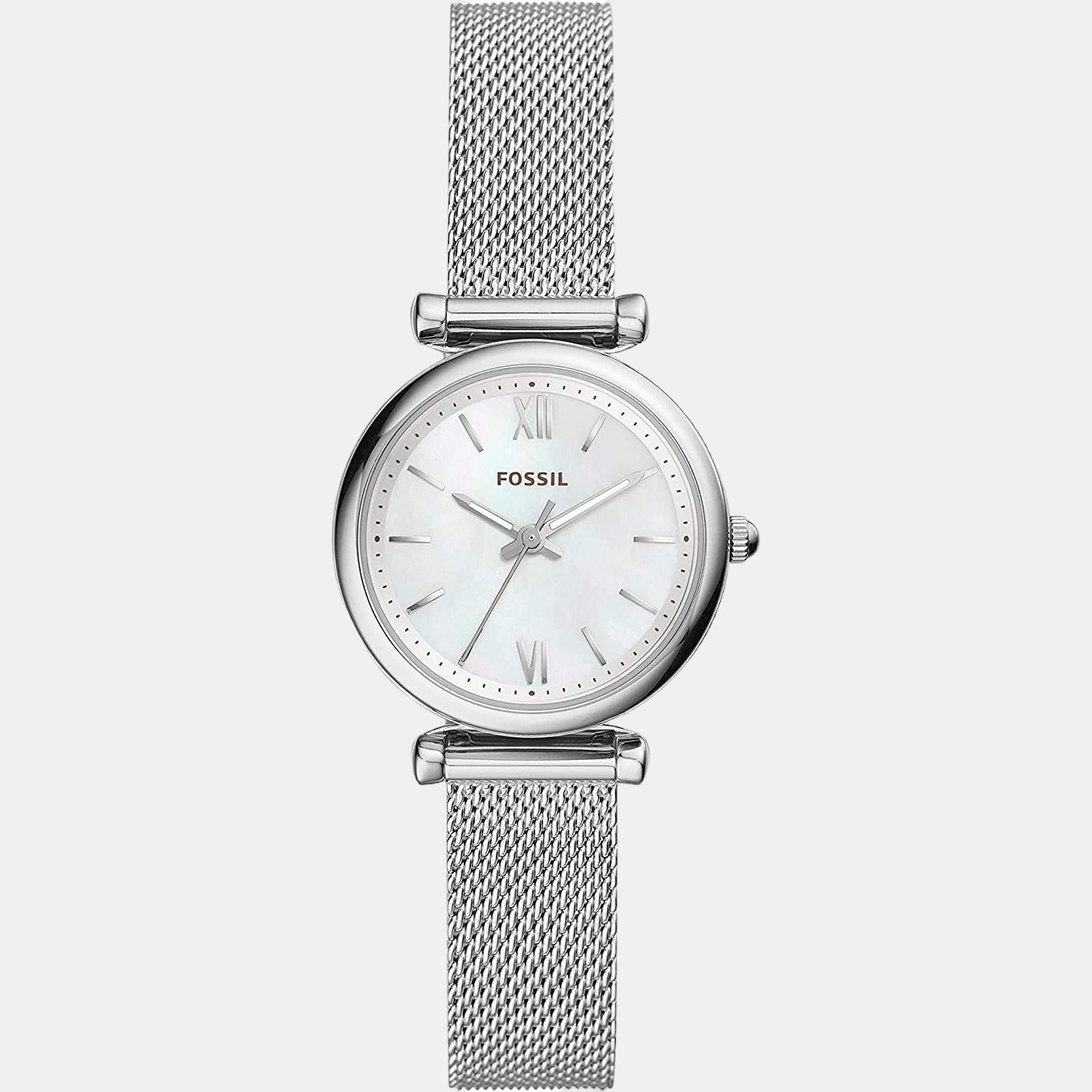 Carlie Women Quartz White Dial Analog Stainless Steel Watch ES4432