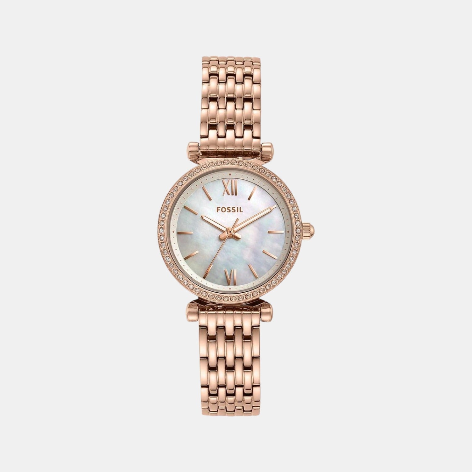 Carlie Mini Women Quartz White Dial Analog Stainless Steel Watch ES4648