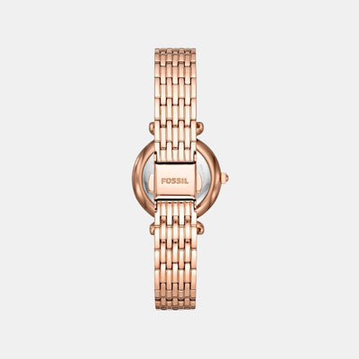 Carlie Mini Women Quartz White Dial Analog Stainless Steel Watch ES4648