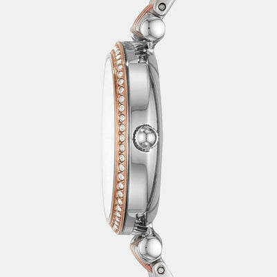 Carlie Women Quartz Mother Of Pearl Dial Analog Stainless Steel Watch ES4649