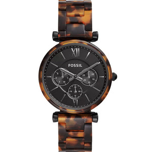 Fossil Carlie Black Dial Women 38mm