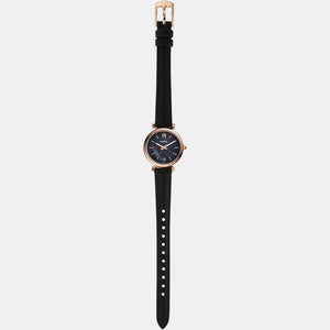 Carlie Mini Women Quartz Black Dial Analog Leather Watch ES4700