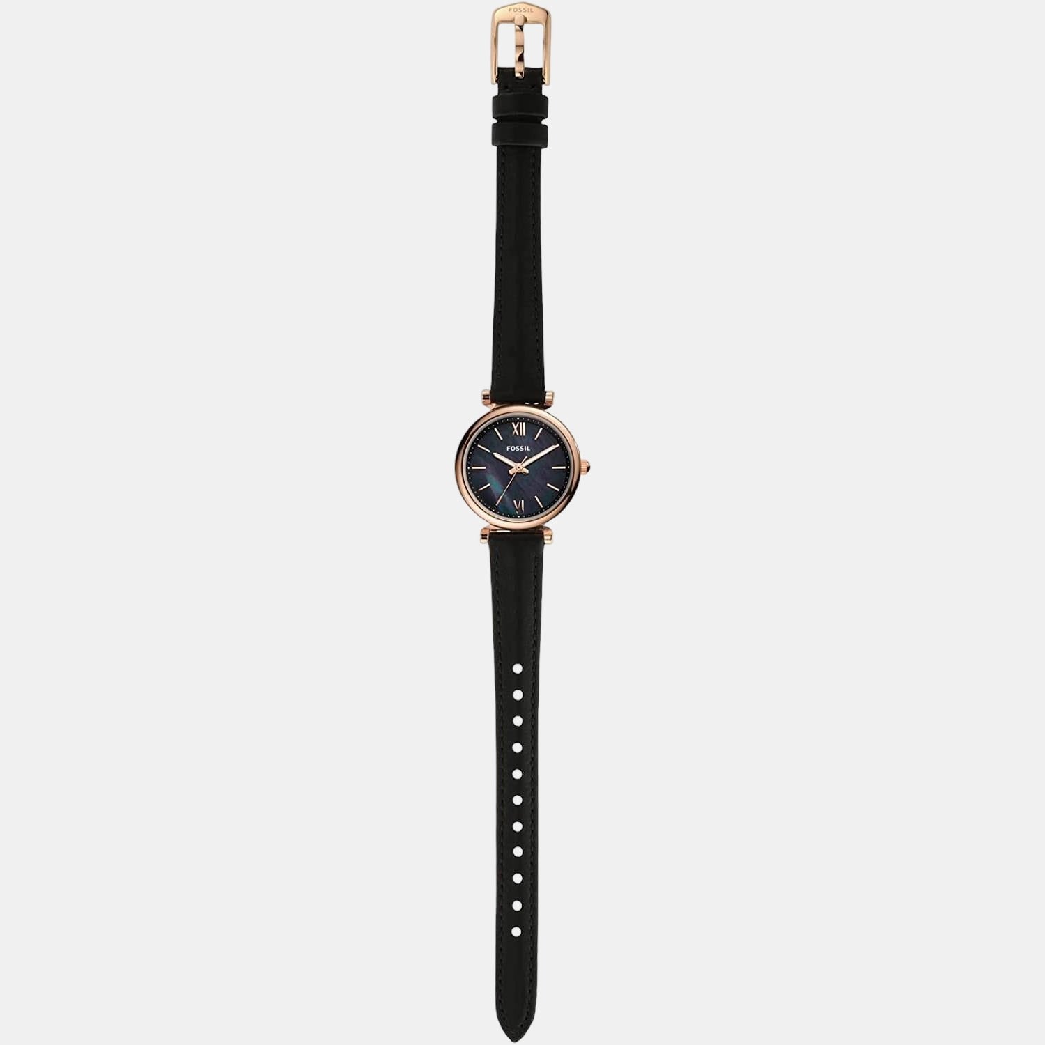 Carlie Mini Women Quartz Black Dial Analog Leather Watch ES4700