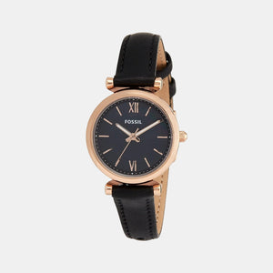 Carlie Mini Women Quartz Black Dial Analog Leather Watch ES4700