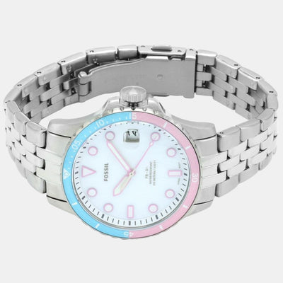 Fb-01 Women Quartz Grey Dial Analog Stainless Steel Watch ES4741
