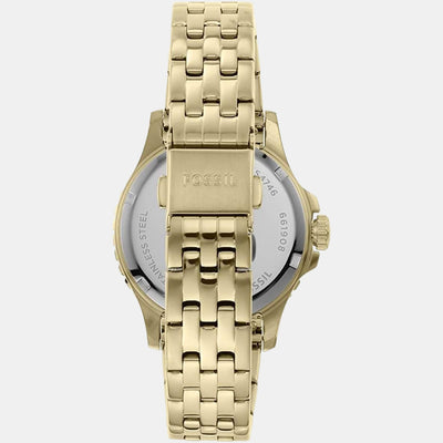 Fb-01 Women Quartz Green Dial Analog Stainless Steel Watch ES4746