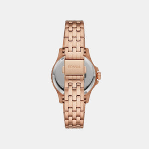 Fb-01 Women Quartz Rose Gold Dial Analog Stainless Steel Watch ES4748