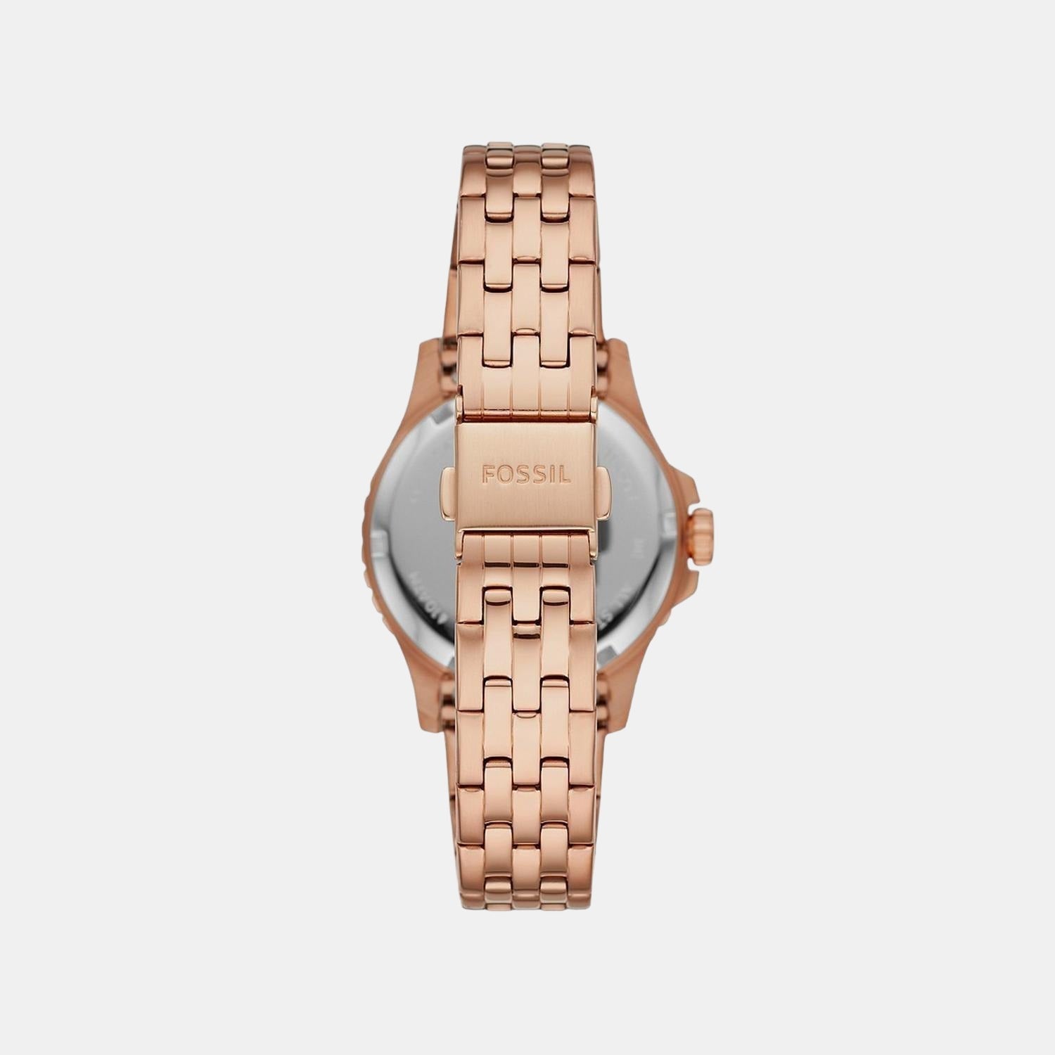 Fb-01 Women Quartz Rose Gold Dial Analog Stainless Steel Watch ES4748